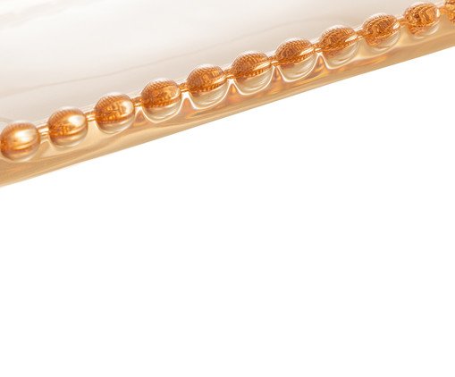 Travessa Oval para Servir em Cristal Pearl - &Acirc;mbar image number 3