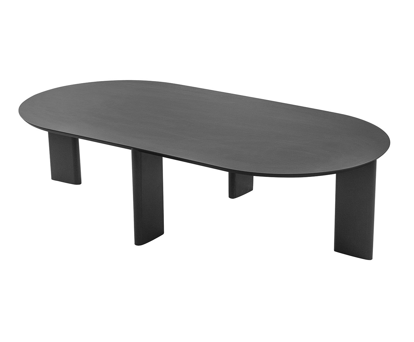 Mesa de Centro Org&acirc;nica Chanfrada Nero e Preto - image 1