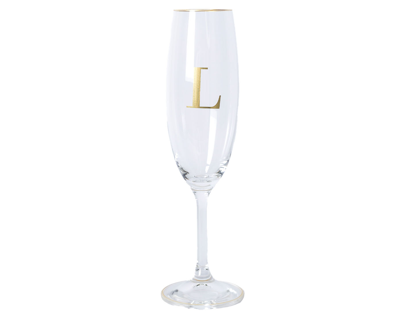 Ta&ccedil;a para Champagne em Cristal Inicial Gold L - image 0
