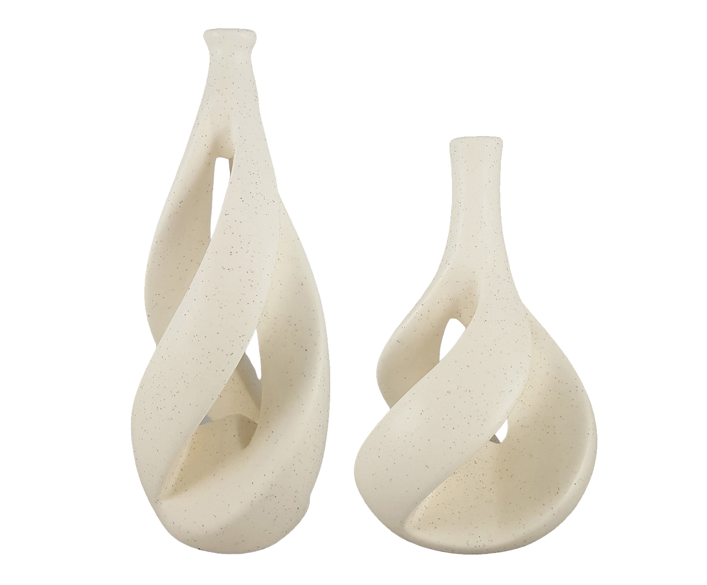 Dupla de Vasos Vazados Off-White - image 0