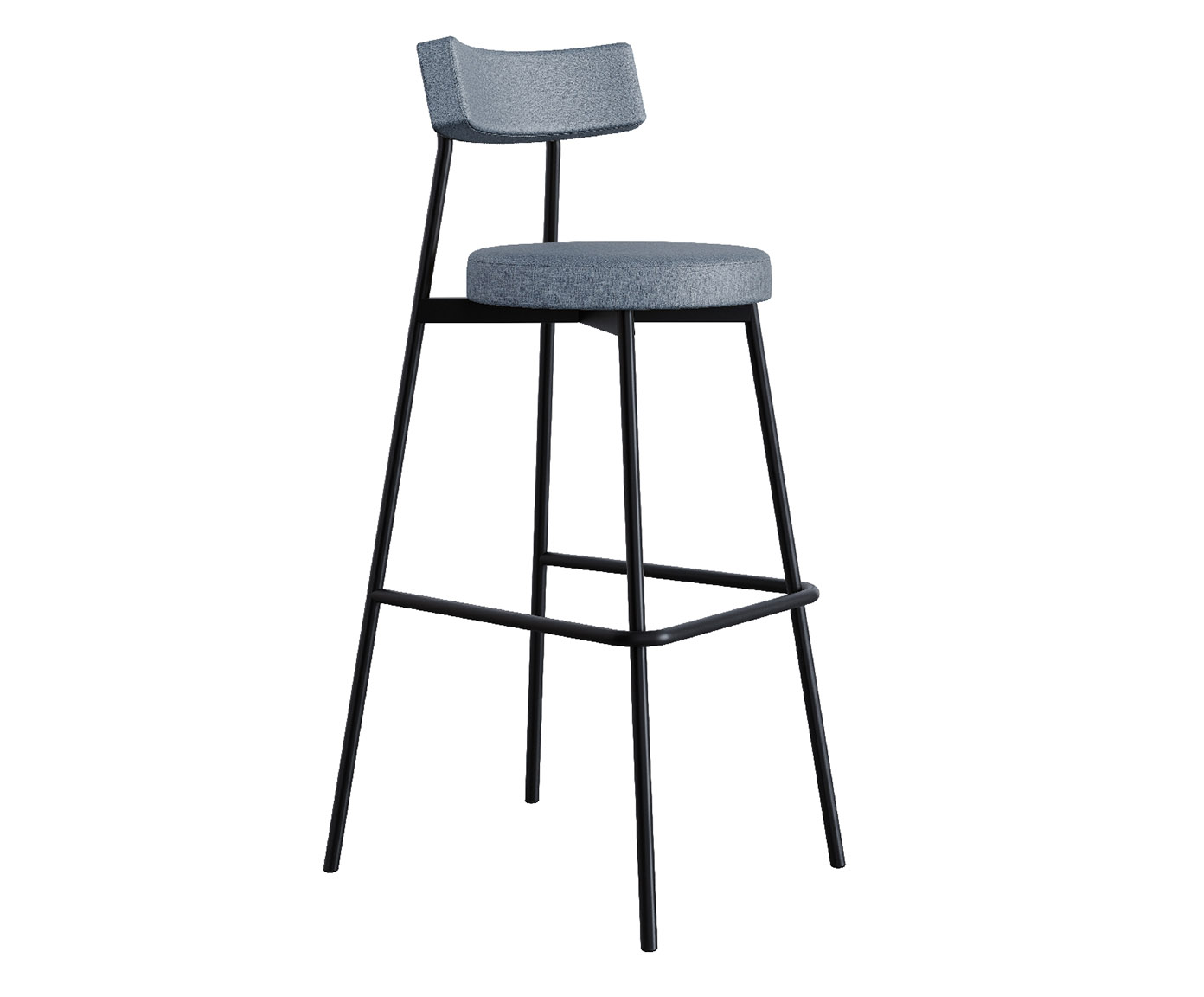 Banqueta Alta Stout Cinza Corriente - image 0