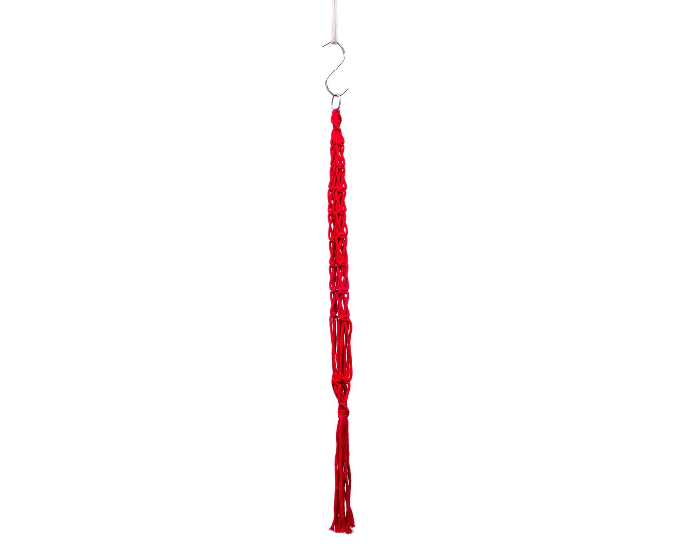 Hanger em Macram&ecirc; Summer Vermelho - image 1