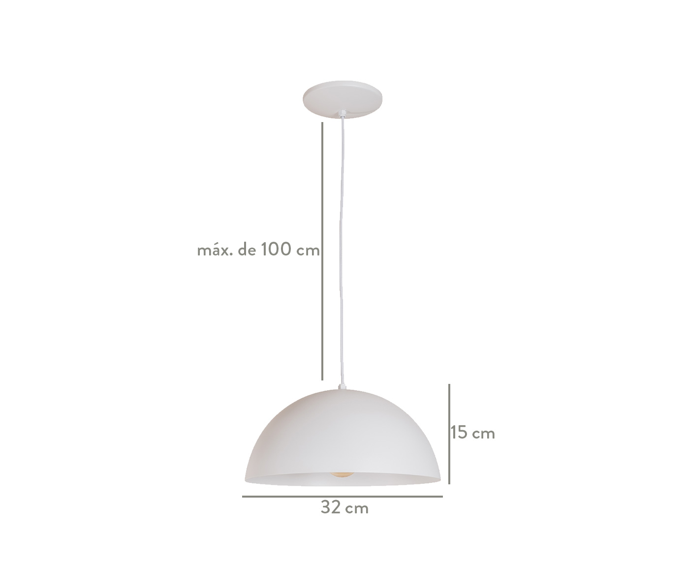 Pendente Francis Branco - Bivolt image number 3