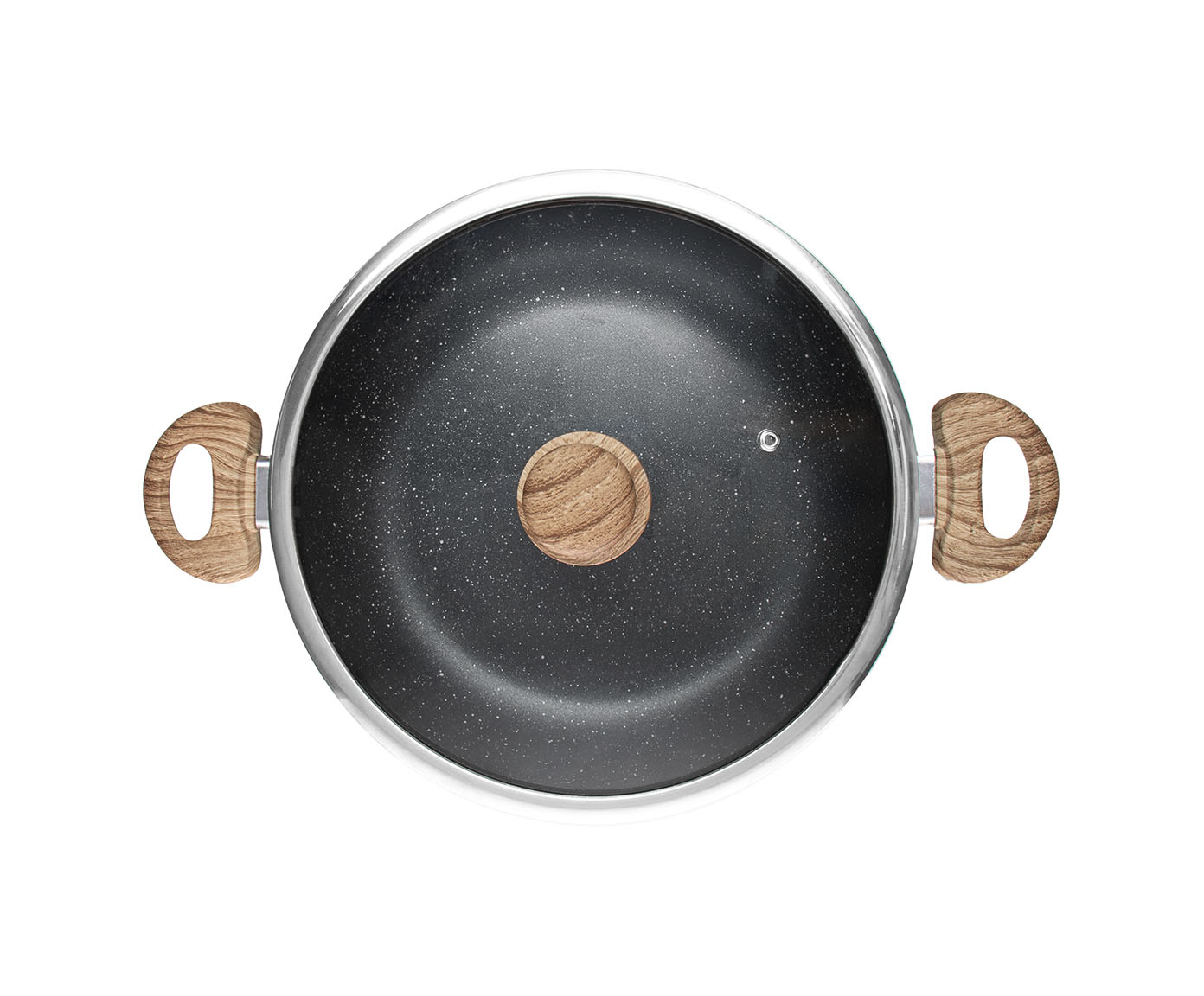 Frigideira Wok de Indu&ccedil;&atilde;o Granilite Preta - image 1