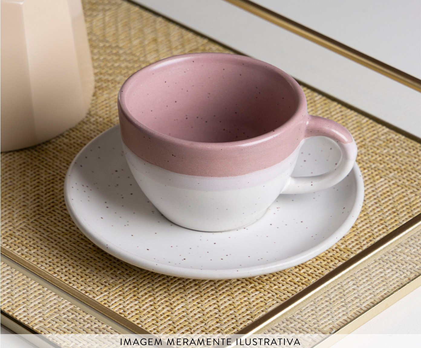 Jogo de X&iacute;caras para Caf&eacute; Ombr&eacute; Rosa image number 5