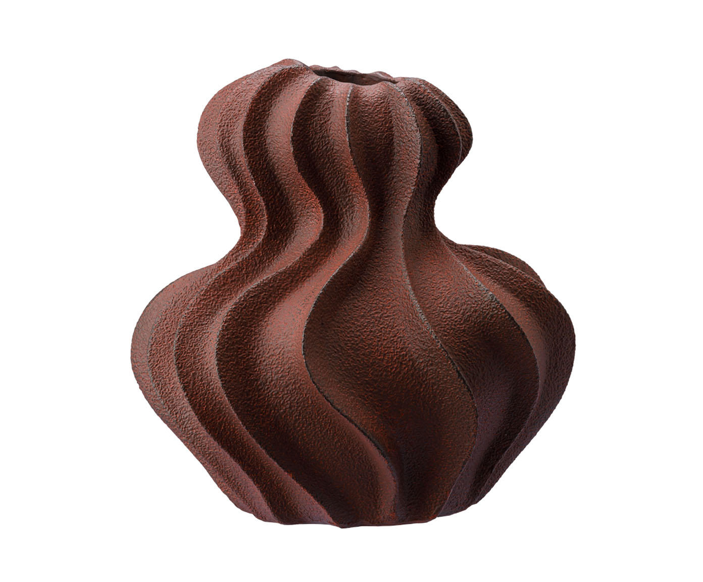 Vaso Cer&ecirc;mico Ondas marrom - image 1