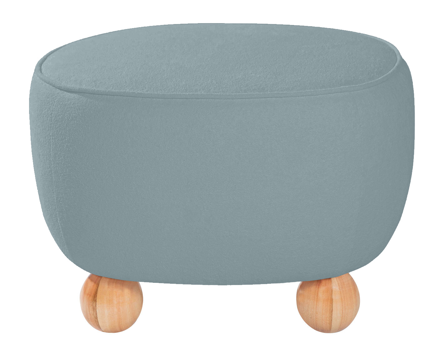 Puff Ball Feet em Boucle Aveludado Azul image number 2