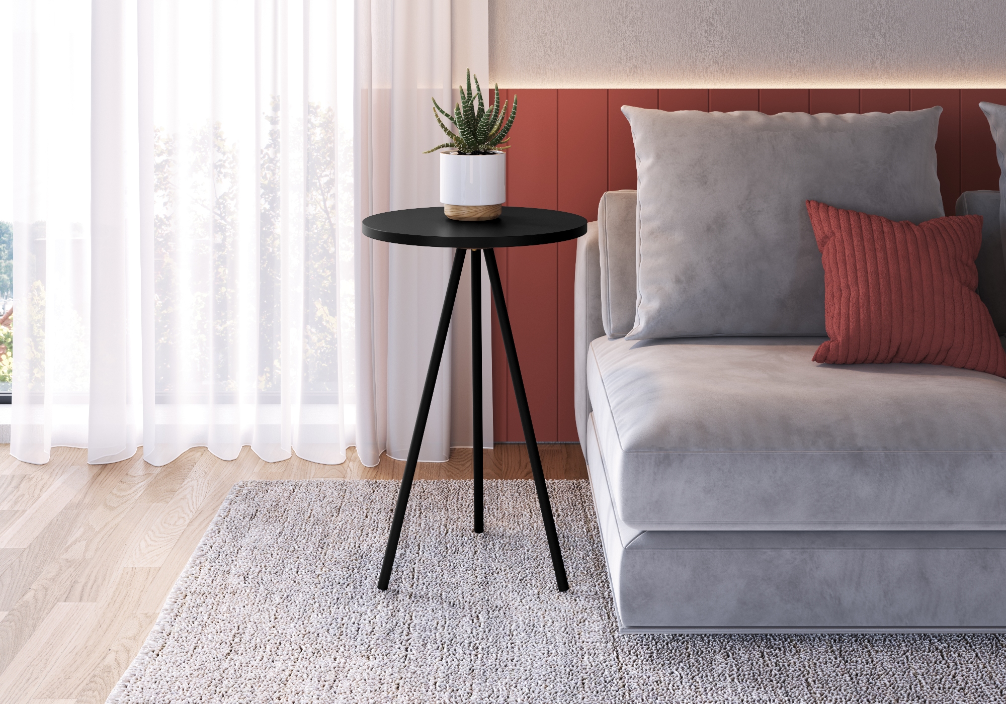 Mesa Lateral Cora Preto l image number 4