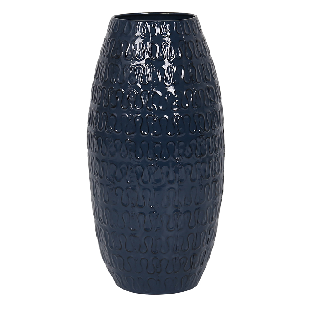 Vaso em Metal Sortant Azul Escuro - image 0