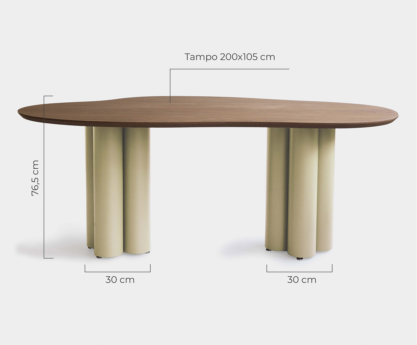 Mesa de Jantar Maxi M&eacute;dia Taupe - image 1