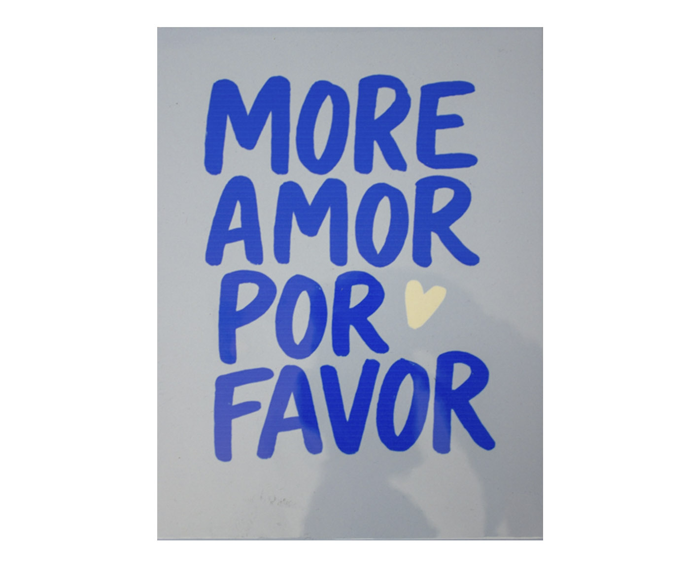 Azulejo Decorativo "More Amor Azul" - image 0
