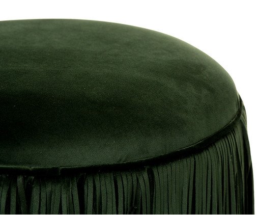 Puff em Veludo Cabaret Single - Verde Musgo image number 3