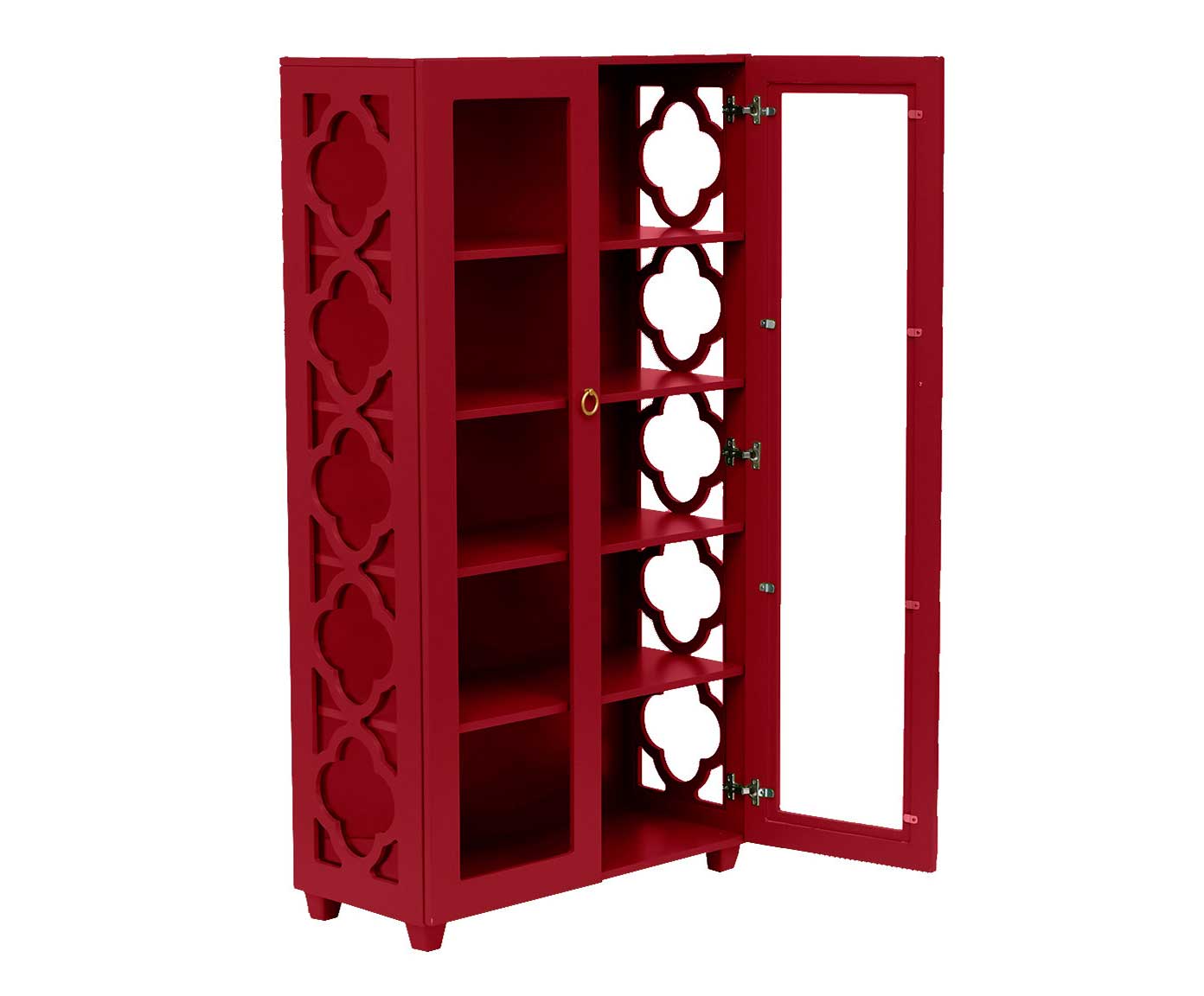 Cristaleira Portal Firebrick - Vermelho image number 3