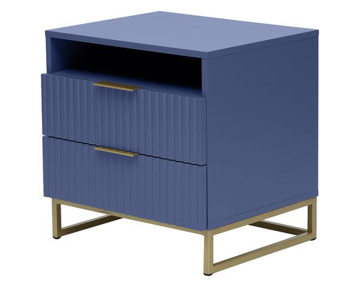 Mesa de Cabeceira Ondulada Azul - image 0