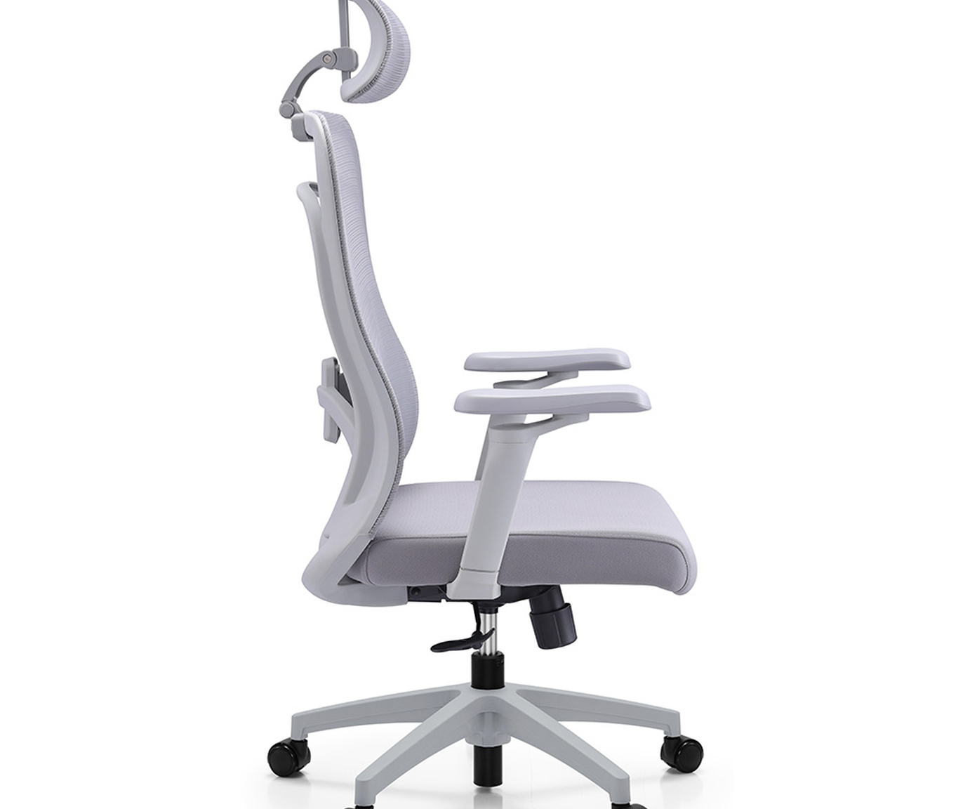 Office Aspen com apoio e bra&ccedil;os 5D Tela Mesh Cinza - image 1