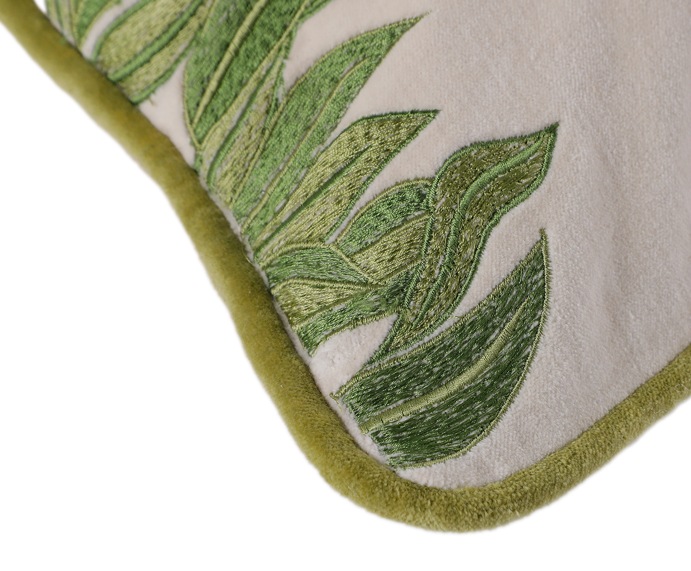 Capa de Almofada Kavya Verde e Cru image number 4