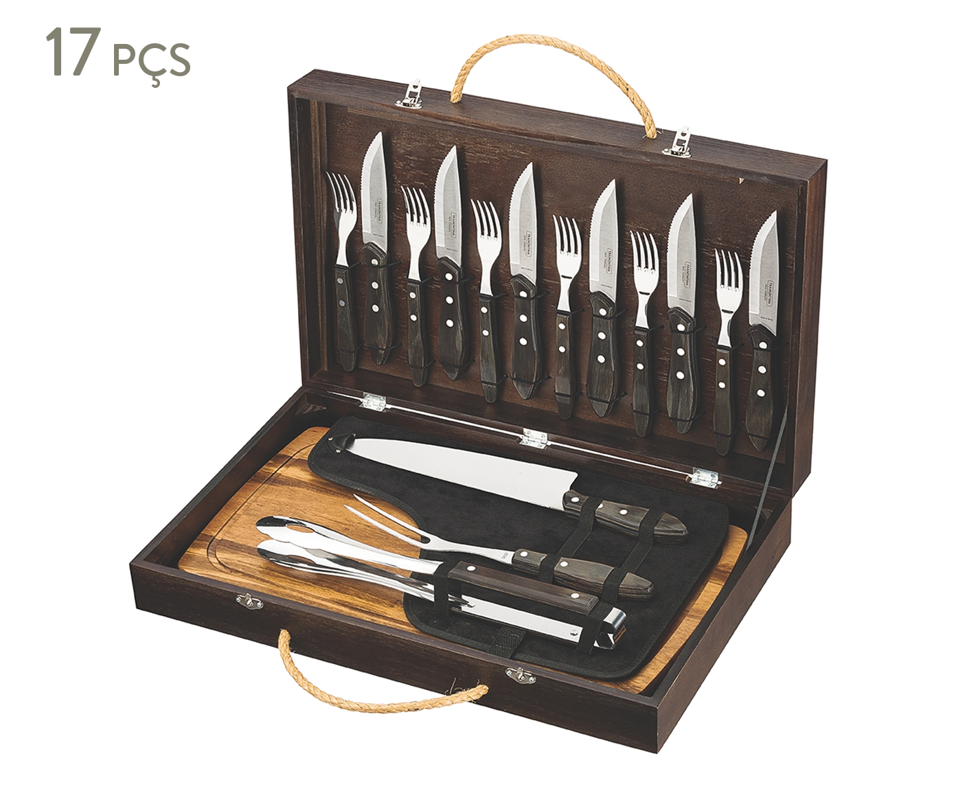 Jogo para Churrasco em Inox Pollywood Maxi - image 0