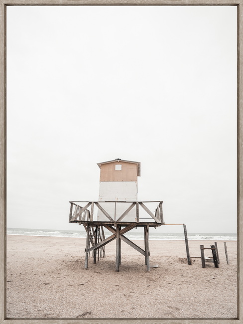 Quadro Canvas Paisagem Mar&iacute;tima Nude White Ocean B - image 0