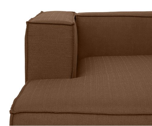 Sof&aacute; M&oacute;dulo Chaise Direito Mensa Terracota image number 4