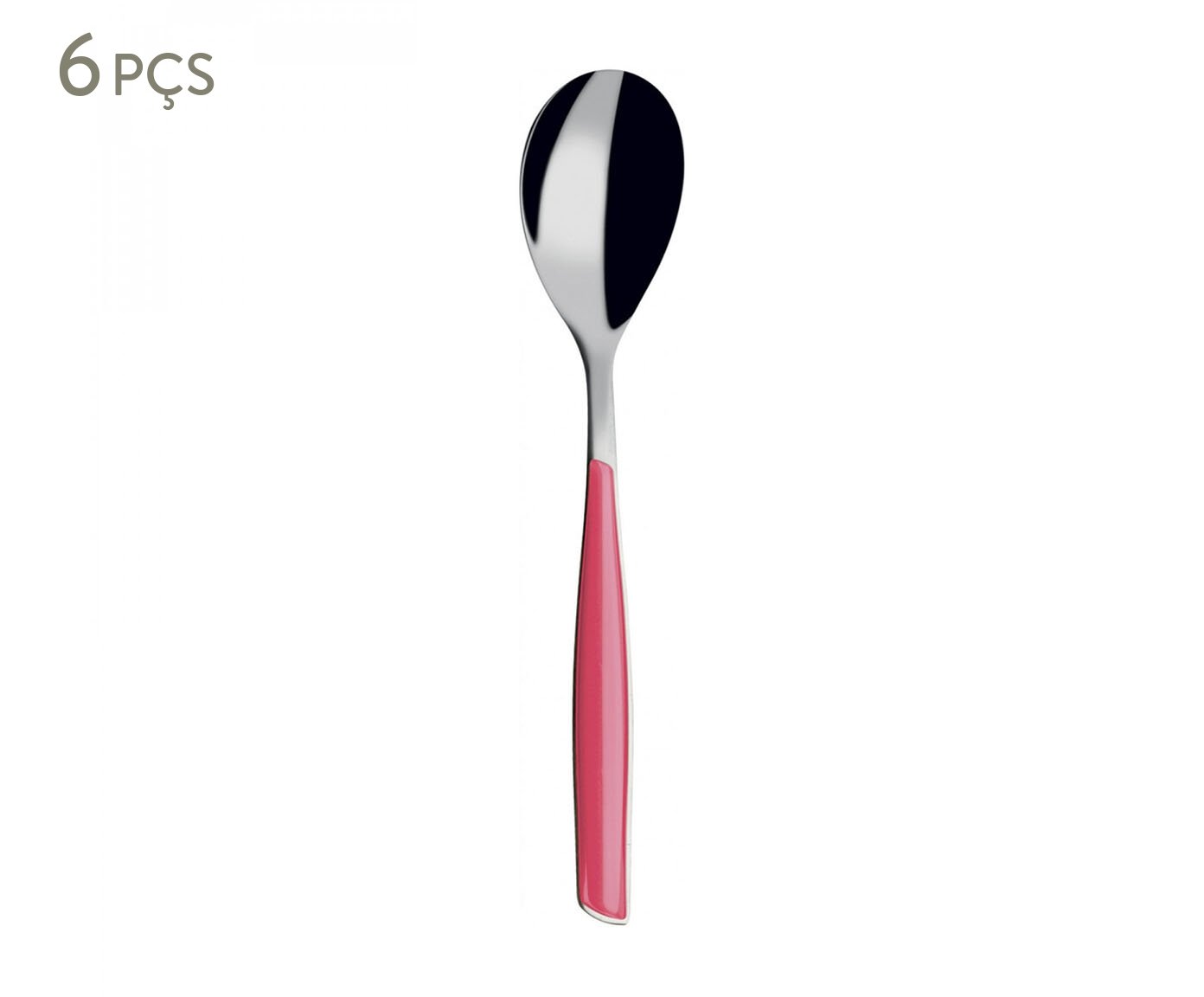 Jogo de Colheres para Caf&eacute; Glamour Rosa - image 0