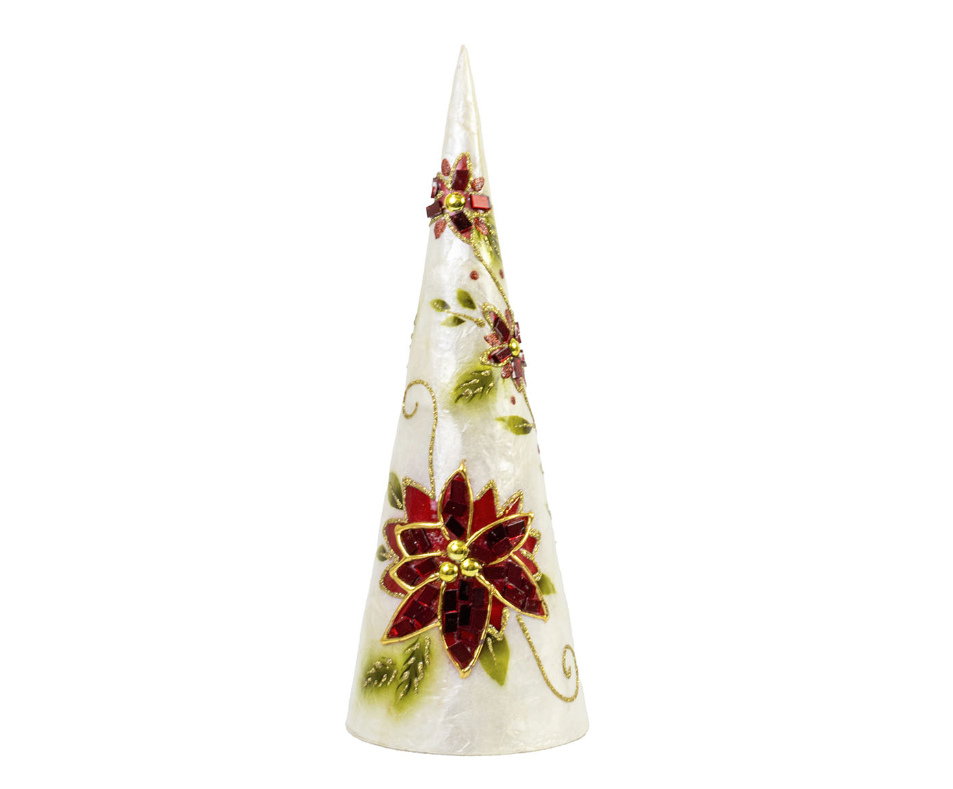 Adorno &Aacute;rvore Natalina Cone Poinsetia - image 0