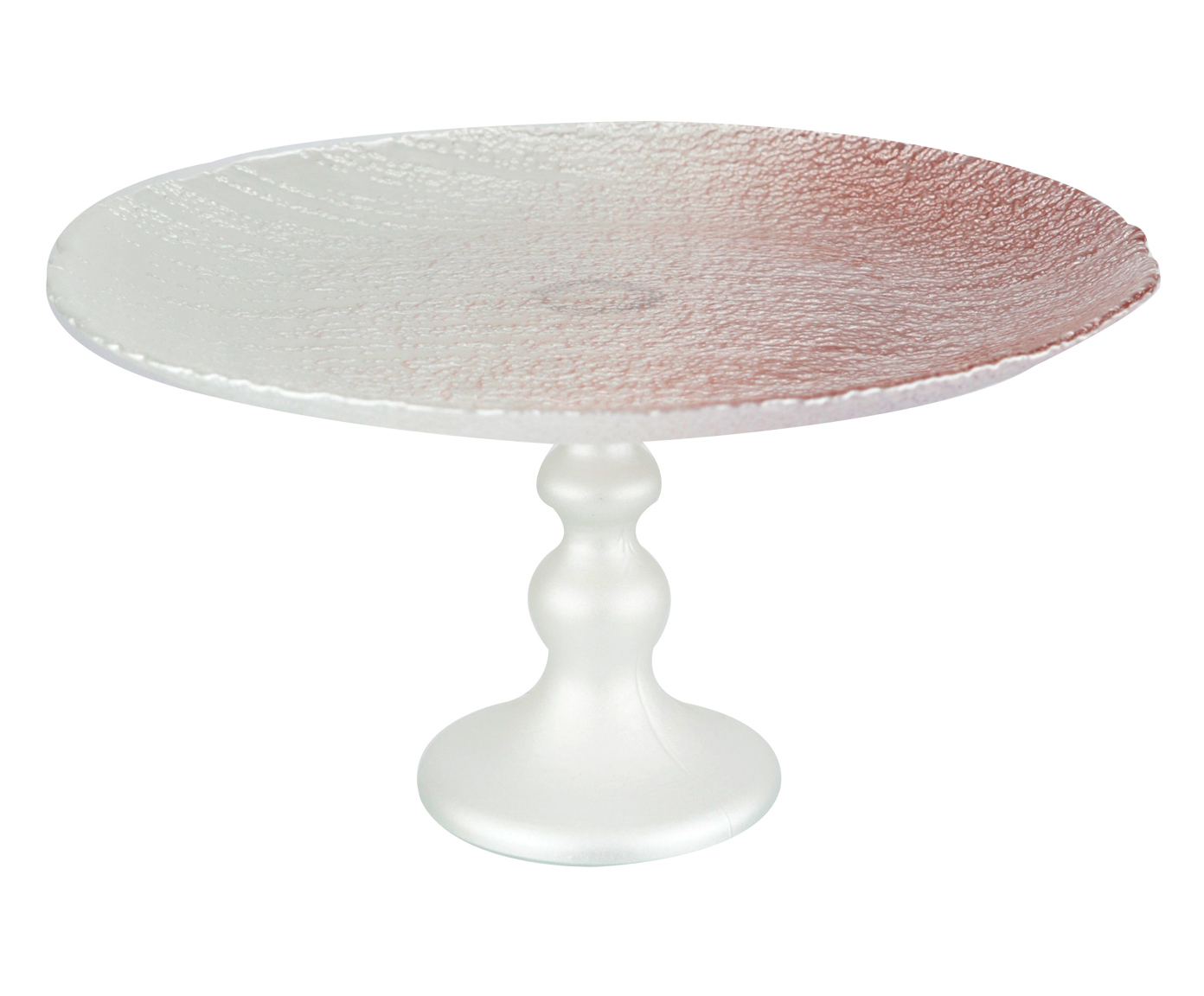 Centro de Mesa com P&eacute; Blanchi Branco e Ros&ecirc; - image 1