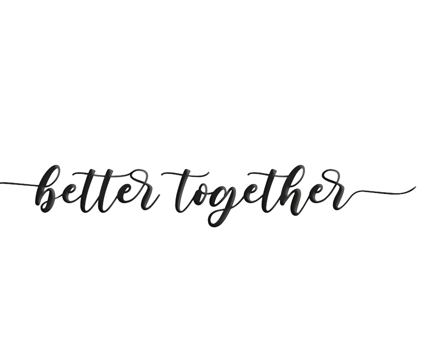 Adorno de Parede Lettering Better Together - image 0