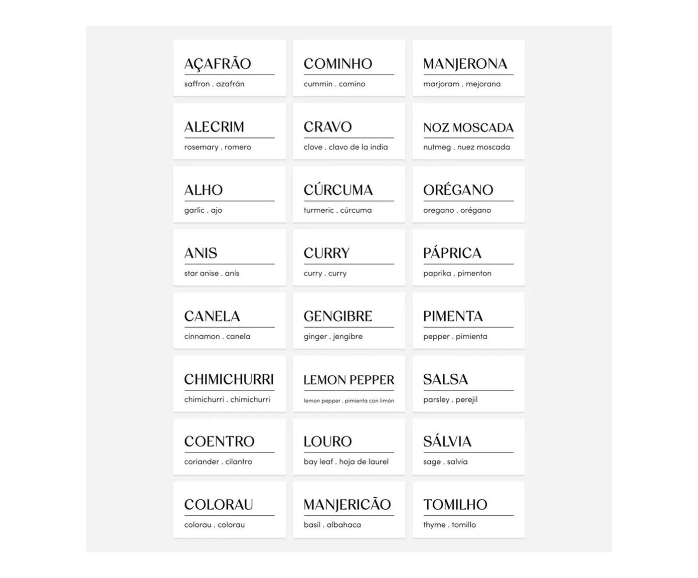Etiquetas Adesivas para Mantimentos e Despensa - image 0