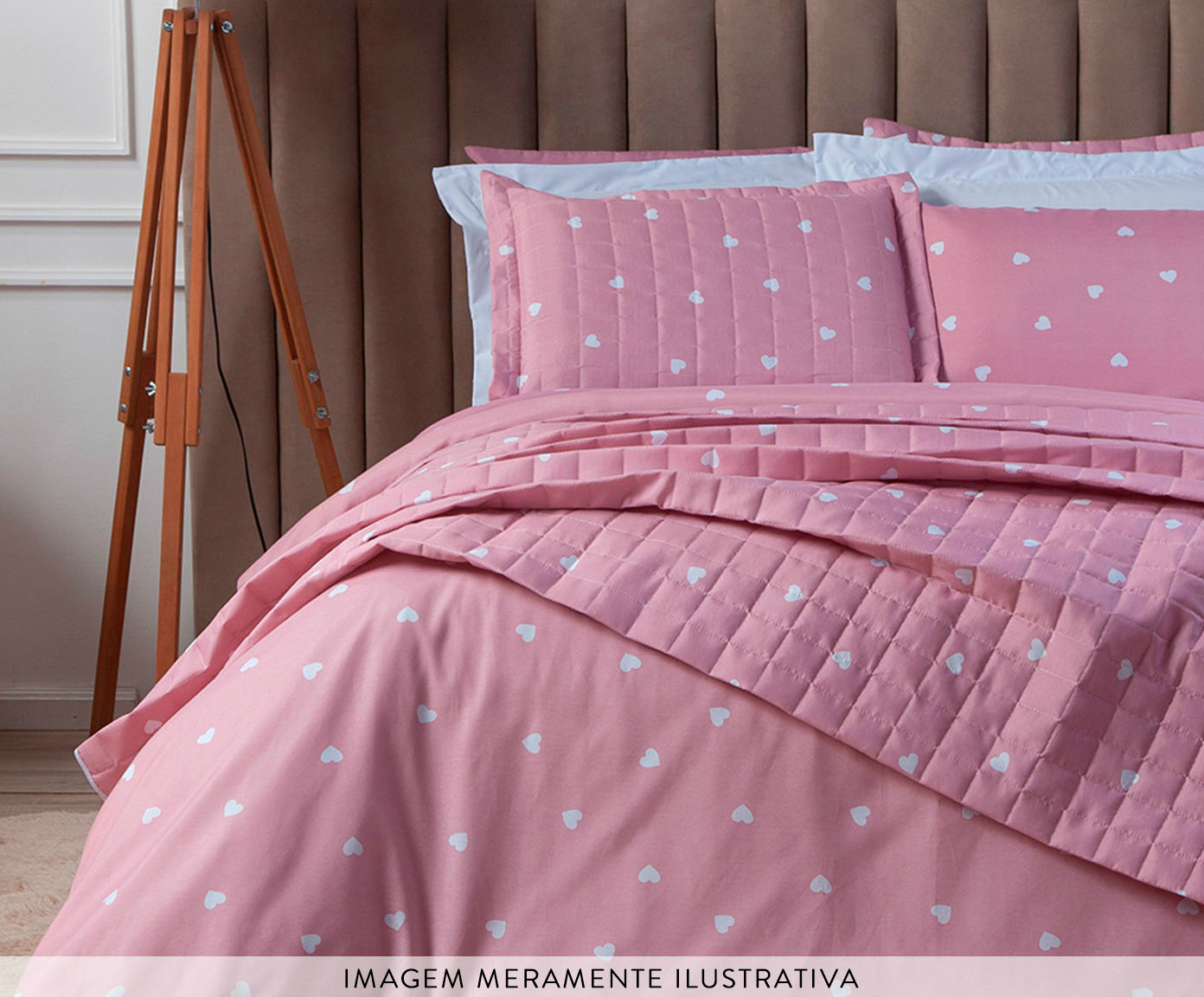 Capa de Edredom Duvet Essencialle Cora&ccedil;&otilde;es Branco image number 3