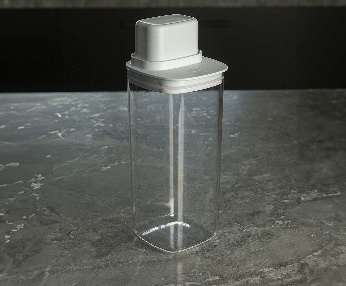 Pote Herm&eacute;tico com Medidor Drop Fechado Branco - image 1