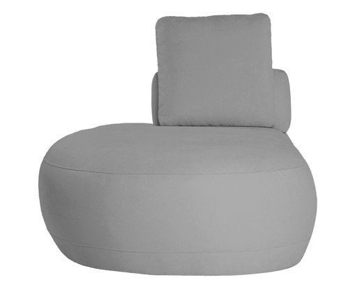 Sof&aacute; M&oacute;dulo Chaise Esquerdo Laguna by Elle - Boucle Cinza - image 0