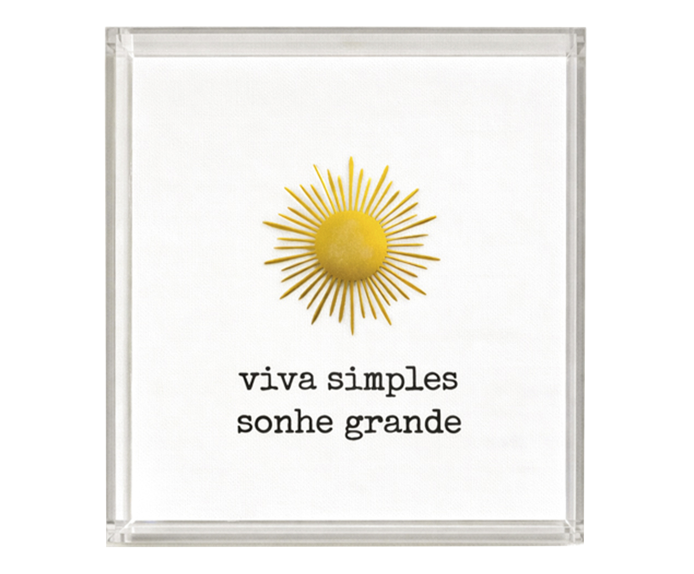 Quadro em Acr&iacute;lico "Viva Simples, Sonhe Grande" - image 0