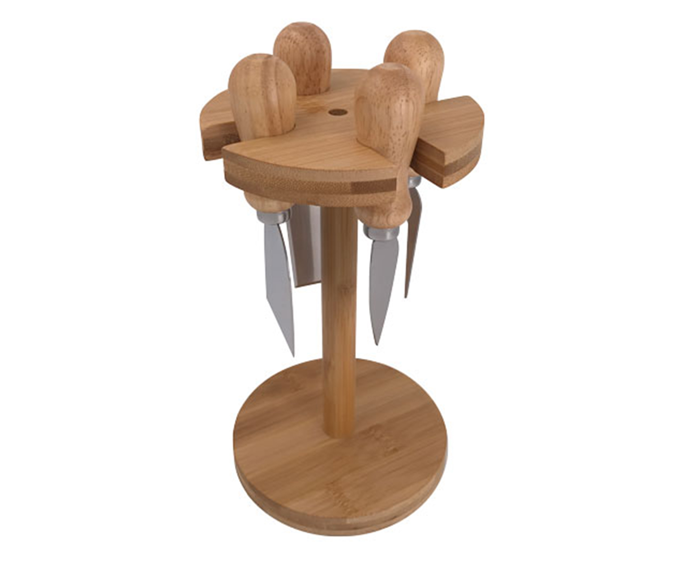 Jogo de Facas para Queijo com Suporte em Bambu Frammersbach - image 0