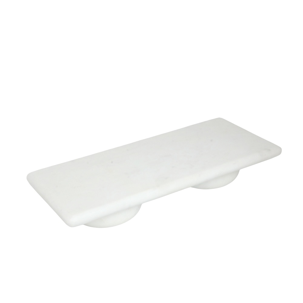 Bandeja Decorativa Lumiar Branco e Cinza - image 0