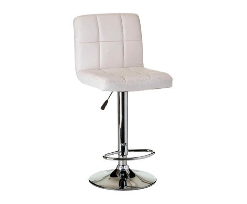 Banqueta em Courino Gomo - Branco - image 0