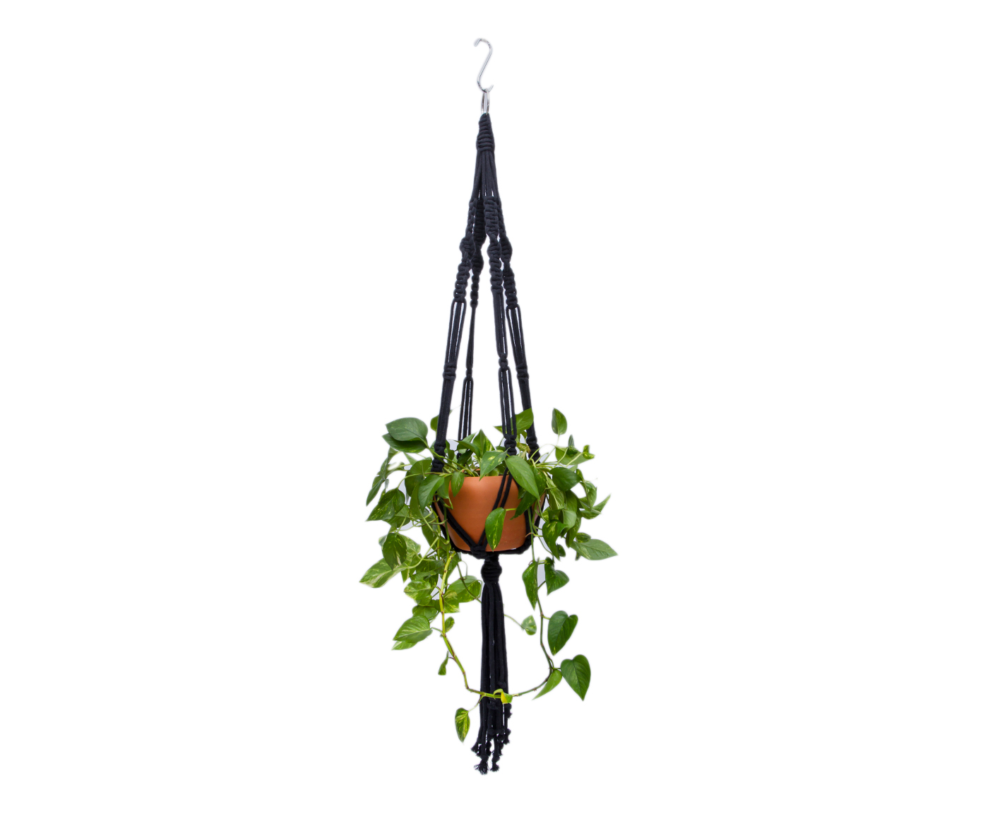 Hanger em Macram&ecirc; Mega Preto - image 0