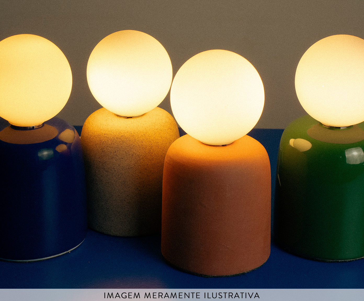 Lumin&aacute;ria Cuia de Mesa Areia - image 1