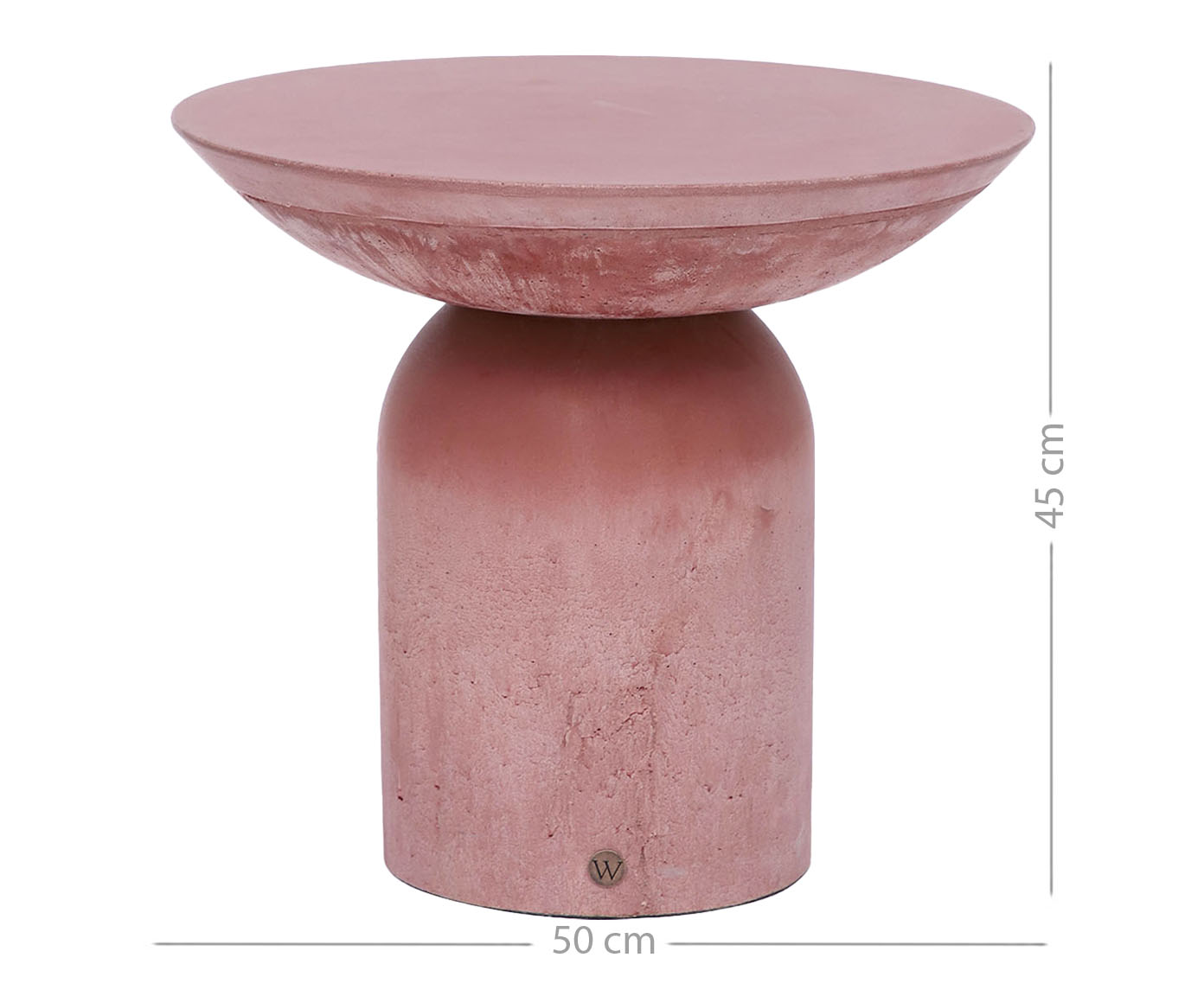 Mesa Lateral M&eacute;dia Brut em Concreto -  Terracota image number 11
