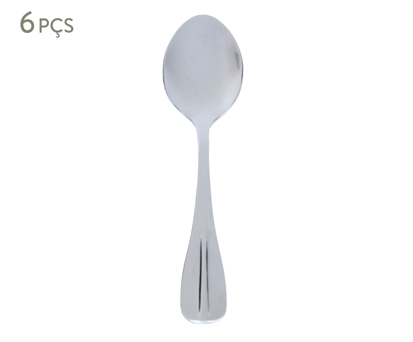 Jogo de Colheres para Caf&eacute; em Inox Tuca - Prata - image 0