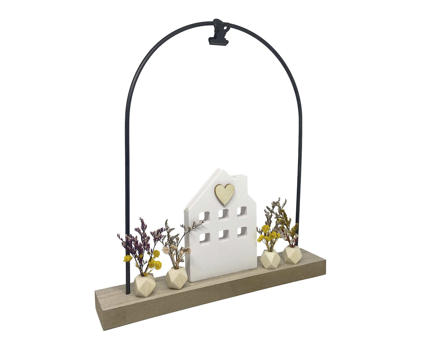 Decor Mesa Town Notes Natural e Branco - image 0