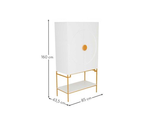 Cristaleira Cerchio D'Oro - Branco image number 10