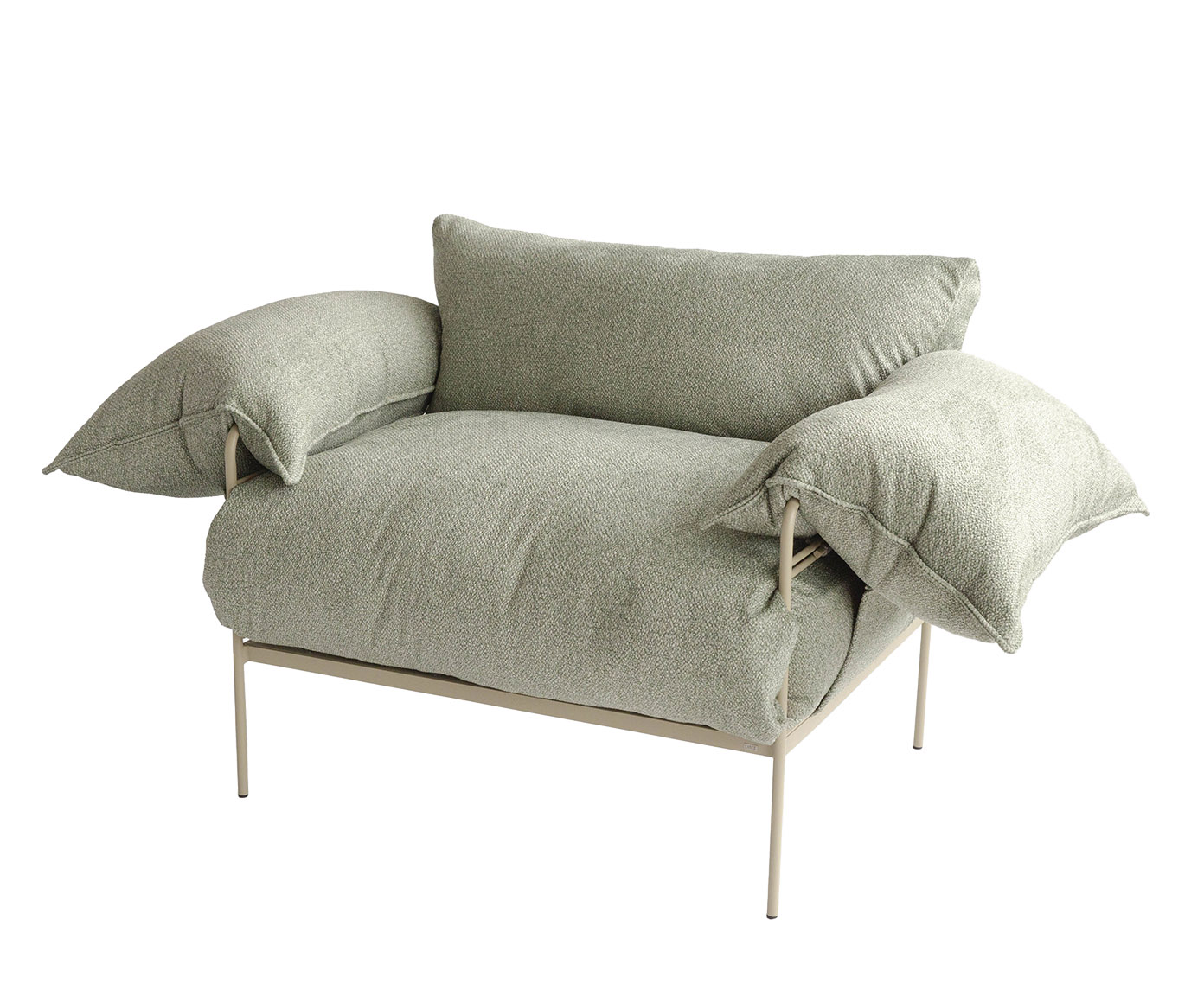 Poltrona Asa Boucl&eacute; Verde - image 0