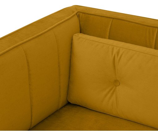 Sof&aacute; Day Bed Bergamo em Veludo - A&ccedil;afr&atilde;o image number 6