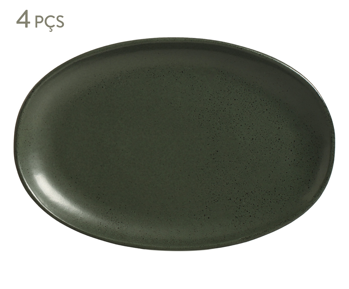 Jogo de Travessas Oval Org&acirc;nico Greenery Verde - image 0