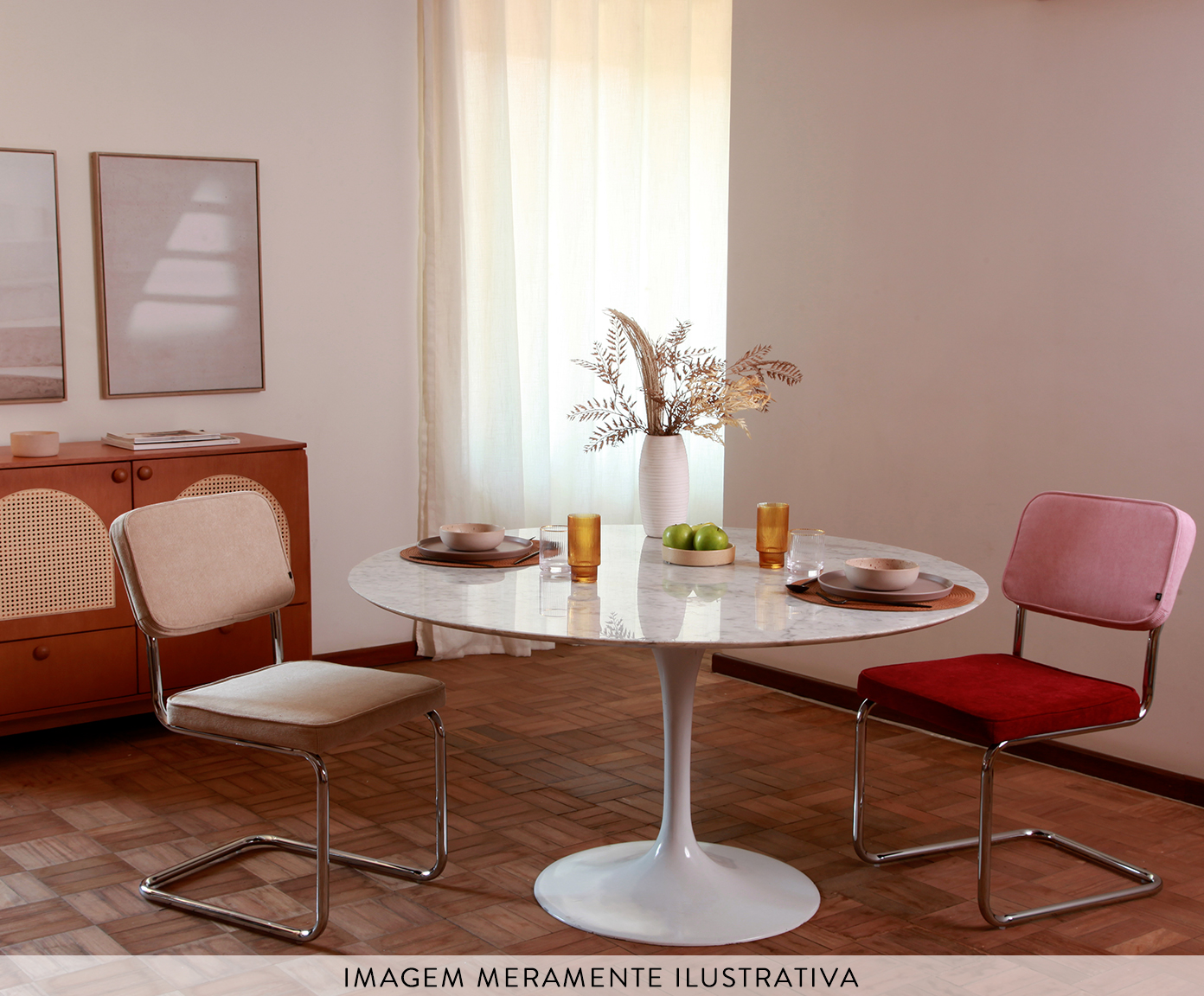 Mesa Saarinen Oval Espirito Santo Base Preta image number 7