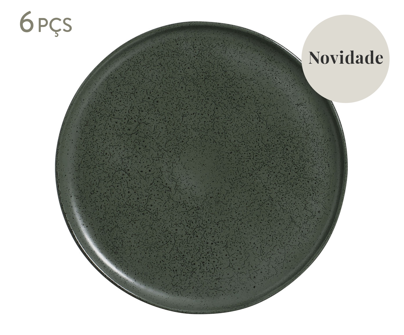 Jogo de Pratos Raso Bio Greenery Verde - image 0