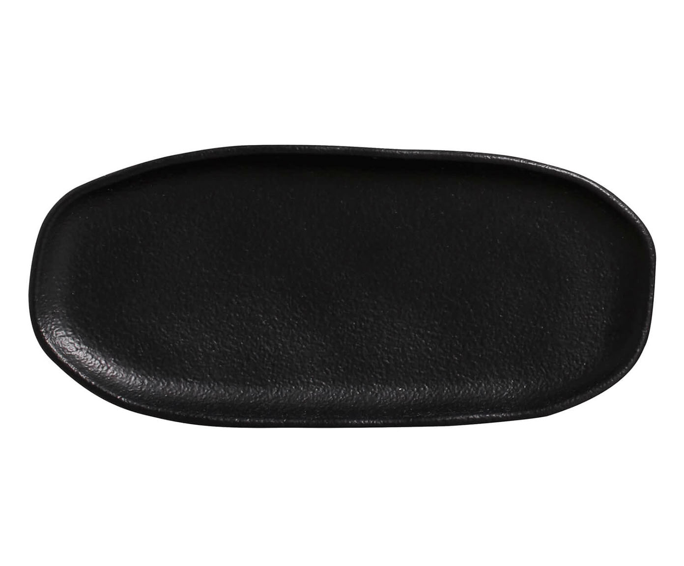 Jogo de Travessas Oval Rasa Pequena Preto Matte Preto - image 1