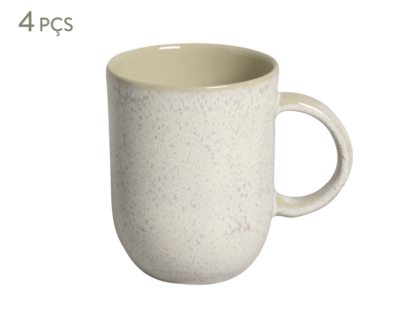 Jogo de Canecas Coup Stoneware Latte Cru - image 0