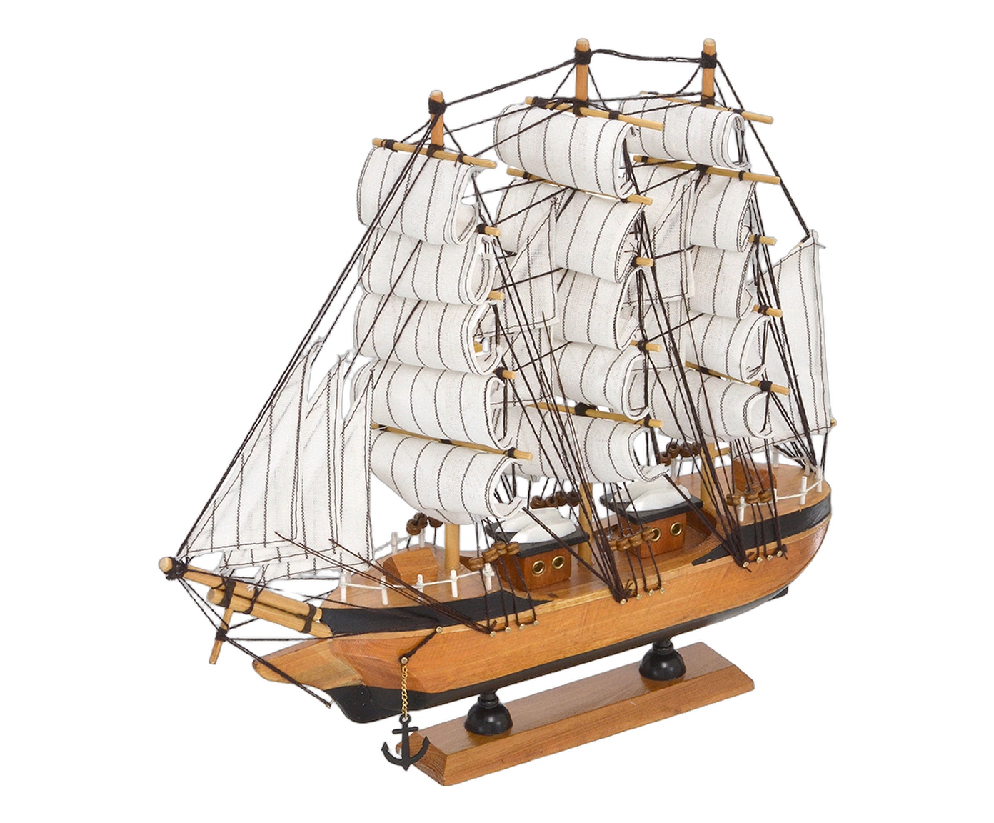 Barco Decorativo Atlon Branco e Marrom - image 0