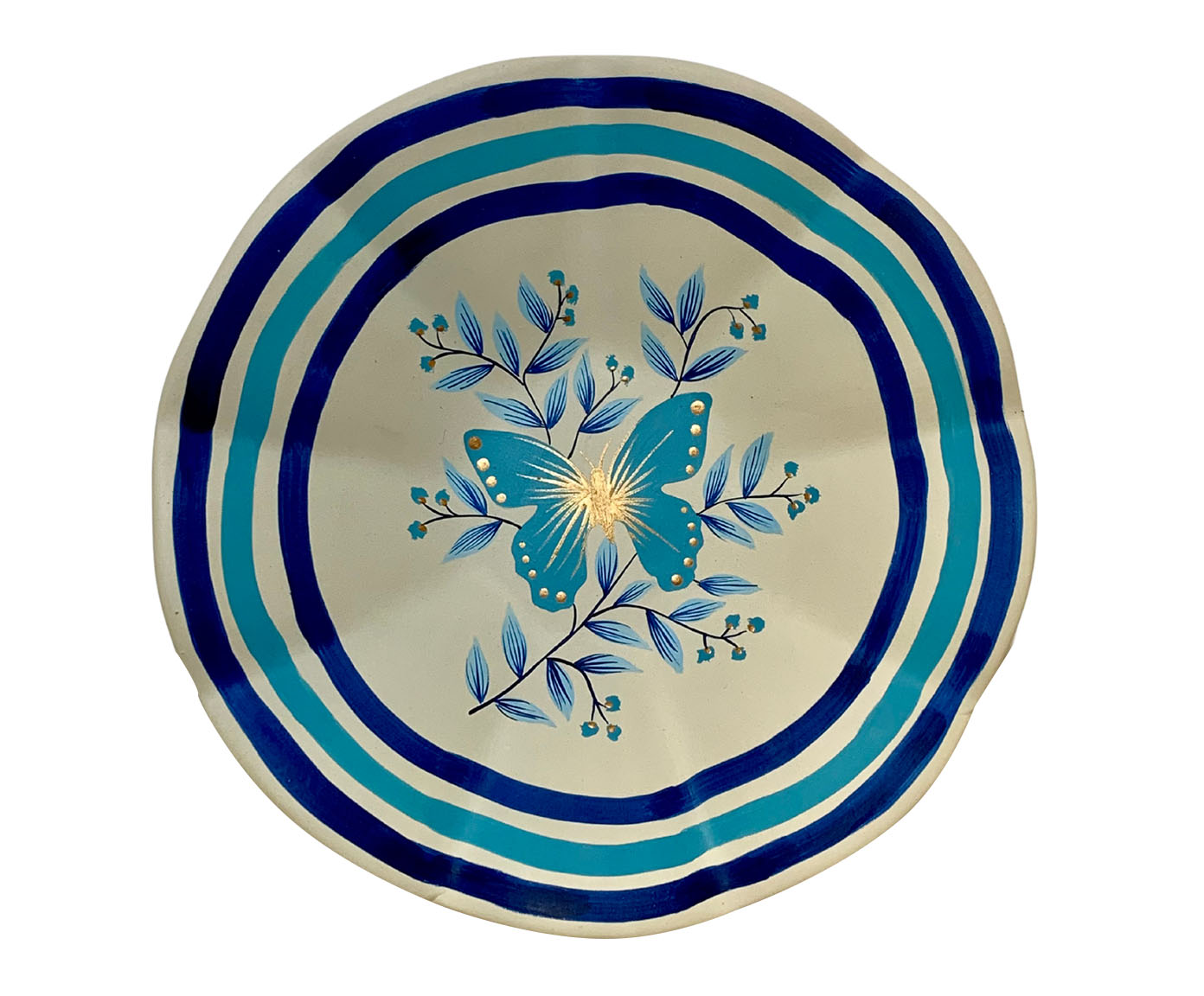 Prato de Parede Flor Azul - image 0